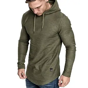 Regular Fit Hoodie Actieve Getailleerde Hoodie Pullover Heren Casual Gym Tops Hoodies T-Shirt Met Korte Mouwen