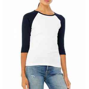 T-shirt de sport pour femme avec logo personnalisé, respirant, en polyester et coton, pour la salle de sport, la course à pied, le jogging, vêtements de sport actifs - Product Image 1