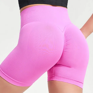 Logotipo personalizado Fitness Mujeres Yoga Shorts 2 en 1 Transpirable Entrenamiento Pantalones cortos para correr con bolsillo Gimnasio Desgaste para las mujeres - Product Image 6