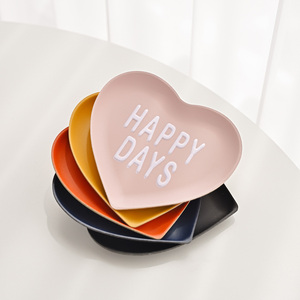 [FENICE] HEART TRAY (136*125*12mm) Storage Trays Soft Texture Lightness Modern Design Living Room Table <b>Organizing</b> Jewelry Tools - Product Image 2