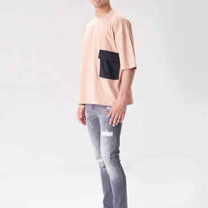 100% Cotton Custom <b>Blank</b> Heavy <b>Weight</b> Oversized T-Shirt Fashion Wear Solid Color Men T-Shirt - Product Image 2