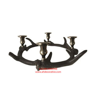 Bougeoir au design moderne doré haut de gamme Porte-pot en forme de branches en métal fait à la main pour Noël Personnalisable pour dessus de table - Product Image 3