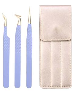 Pince à cils en acier inoxydable rose OEM avec pince à épiler personnalisée de marque privée avec le logo de votre marque - Product Image 5