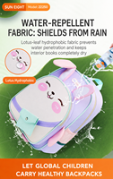 SUN EIGHT Sac à dos pour enfants de 14 pouces, pour garçons et filles, mignon, avec animaux 3D (chat, lapin, lion, ours), modèle 22250