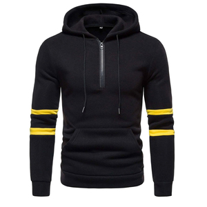 Hot Sale <b>Men</b> Hoodies in Different Color 100% Cotton Comfortable <b>Quarters</b> Zipper <b>Men</b> Hoodies Latest Design <b>Men</b> Hoodies - Product Image 1