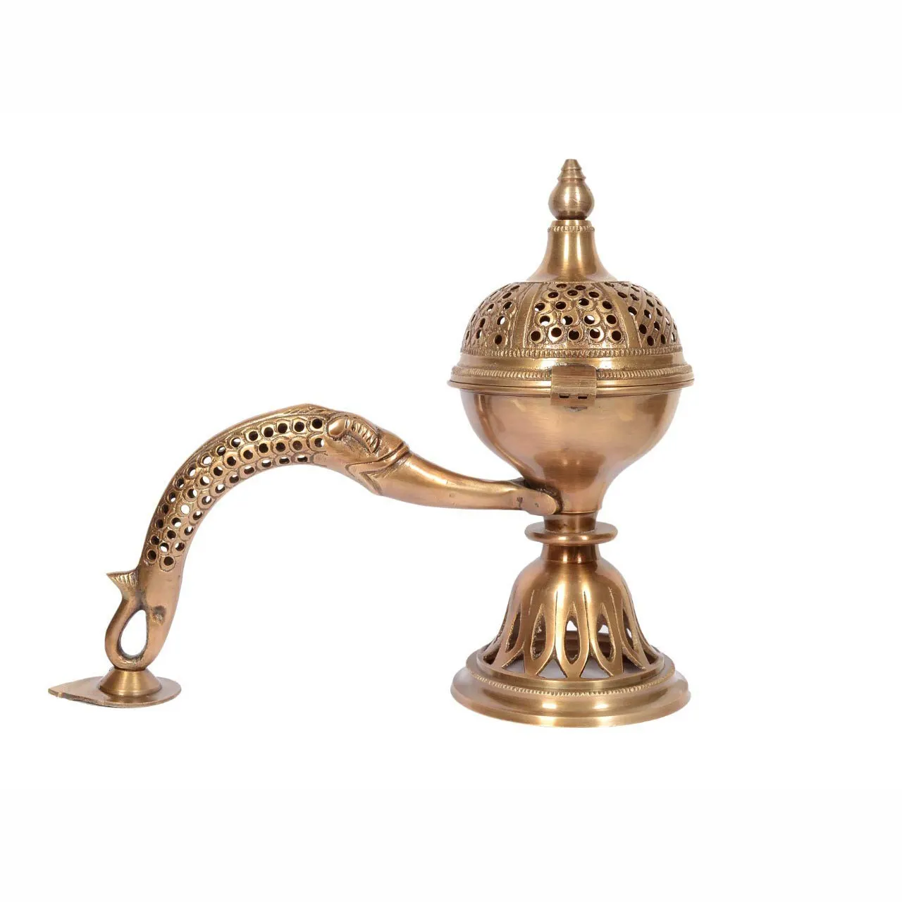 Vintage Design in ottone bruciatore di incenso Mughal aspetto antico preghiere Decorative per la casa e Hotel bella fragranza miglior prezzo economico