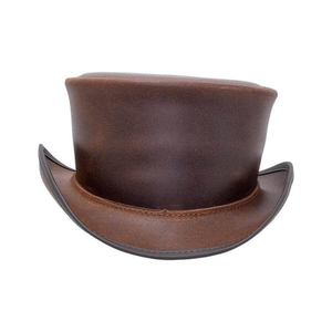 Chapeaux en cuir véritable de qualité supérieure, chapeaux de cow-boy western, taille personnalisée, chapeaux de cow-boy en cuir confortables pour un usage quotidien - Product Image 1
