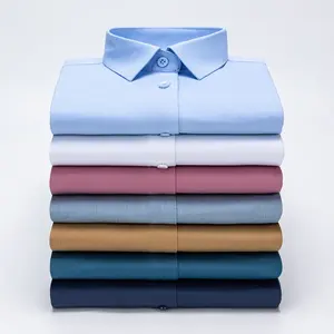 最佳价格定制修身男式t恤休闲服装长袖衬衫时尚新款短袖最佳质量牛津男式衬衫