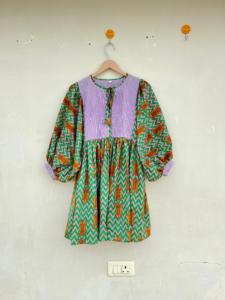 Mini vestido de algodón Floral hecho a mano para mujer, Túnica con cierre de cuerda y escote en V profundo, ropa de playa de verano bohemio, ecológico Natural - Product Image 5