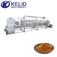 Stérilisateur industriel automatique continu de qualité alimentaire sans dommages pour poudre de curry, à micro-ondes, avec certification CE
