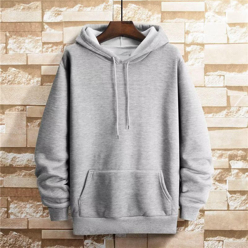 Light grey hooded sweatshirt