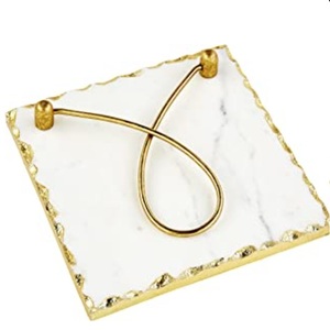 Porte-serviettes en forme de coquillage, finition plaquée or, pour la décoration de la table à la maison, à l'hôtel et au restaurant. - Product Image 4