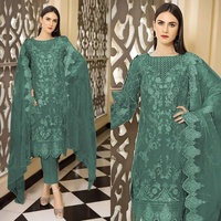 Nouvelles créations magnifiques pour femmes : collection d'été style pakistanais, indien, bangladais, en Georgette de renard lourde, semi-couturée, multi-fils