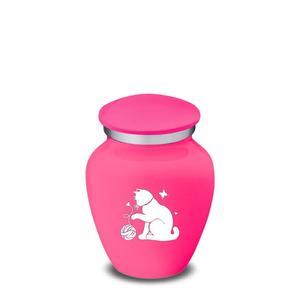 Urna de Cremación Gris para Cenizas de Mascotas con Mariposas Blancas, Urna de Metal Artesanal con Recuerdo, Soporte OEM, Últimas Urnas para Animales - Product Image 6