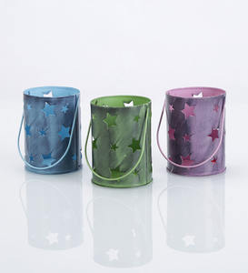 Hexagon Shape Metal <b>Tealight</b> <b>Candle</b> Votive Multi-Color for Home Wedding Event Party Tabletop Decor Votive Holders - Product Image 3