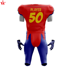 ชุดเครื่องแบบฟุตบอลอเมริกันน้ำหนักเบาระบายอากาศได้ดีชุดตัวเลือกขนาดพิเศษพิมพ์โลโก้ได้ตามต้องการของ2024 - Product Image 2