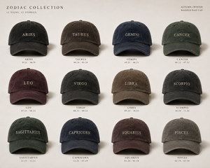 Cappello Regolabile con Logo Ricamato 3D Personalizzato, Design Originale Esclusivo, per Tutte le Stagioni, <span class=keywords><strong>12</strong></span> Segni Zodiacali, Cappelli alla Moda, Berretti da Baseball - Product Image 4