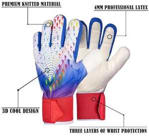 Gants de gardien de but allemands en latex de haute qualité personnalisables pour enfants en cuir avec logo - Product Image 2