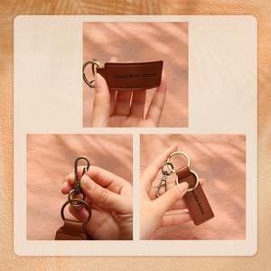 Porte-clés en cuir personnalisé Drive Safe Boyfriend Birthday For Fathers Day Gift LKCN-0039B - Product Image 5