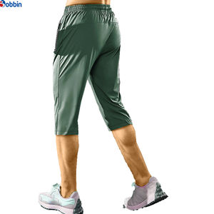 New Arrival <b>Men's</b> Capri Pants Below Knee Workout Shorts Casual <b>3</b>/<b>4</b> Jogger Running Zipper Pockets Unisex Golf Athletic <b>Trousers</b> - Product Image 6