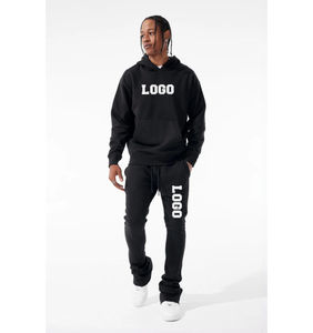 Sudadera con Capucha Extra Grande con Logotipo Personalizado, Logotipo Bordado, Conjunto Deportivo Informal de Algodón Sólido, Chándal Estampado, Ropa de Invierno OEM - Product Image 5