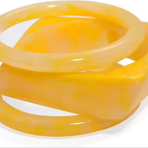 Beautiful Epoxy Resin Cuff Bangle Bracelet with <b>Pressed</b> <b>Flower</b> for Women Jewelry from India - Product Image 1