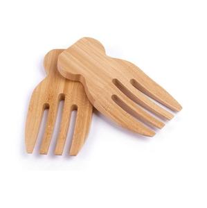 Ensemble de service de salade japonais en bois de manguier 100% naturel, vente en gros, qualité alimentaire, ensemble de serveurs de salade de fruits en bois, qualité supérieure - Product Image 1