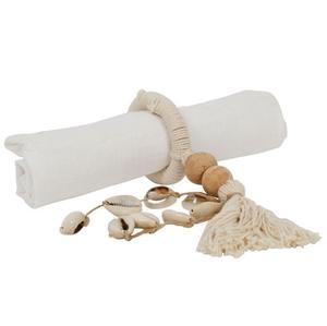 Juego de servilleteros con cuentas de macramé, soporte de pañuelos y anillo para ropa para Decoración de mesa de boda, vajilla y accesorios de cocina - Product Image 4