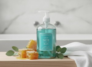 Jabón Líquido para Manos Loktae Buryatia Coniferous Forest Sky Blue 200ml - Lujo Refinado para Mujeres Adultas, Todo Tipo de Piel, RU, 3 Años - Product Image 5