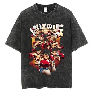 Vintage Cotton Washed T-<strong>Shirt</strong> Anime <strong>Boxing</strong> Gym Loose T <strong>Shirts</strong> Men Women Y2K Hip Hop Summer Top <strong>Tee</strong>