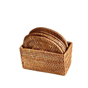 Almohadilla de mesa con flecos, decoración del hogar, mesa grande de mimbre hecha a mano, posavasos redondo, manteles individuales tejidos a mano, yute, lino, Mimbre ovalado - Product Image 1