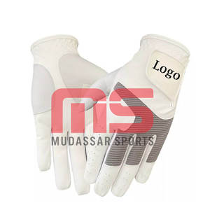 All-Purpose Genuine Leather Golf <b>Gloves</b> with Breathable <b>Mesh</b> Waterproof Strong Wrist Support Custom Design for Sports Casual Use - Product Image 5