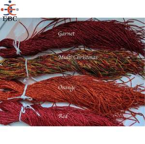 Fil à broder métallique de haute qualité, rouge brun, à carreaux, fil à broder fin français, haute résistance, faible rétrécissement - Product Image 5