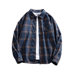 Camisa de franela a cuadros de algodón para hombre de fabricación personalizada OEM, franela suave y cómoda para hombre, ropa transpirable con el mejor OEM - Product Image 1