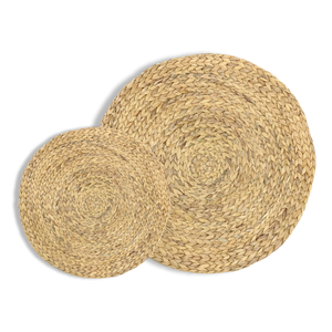 แผ่นรองจานผักตบชวาแผ่นรองแก้ว/แผ่นรองเสา: ผสมผสานสไตล์และฟังก์ชันได้อย่างลงตัว - Product Image 1