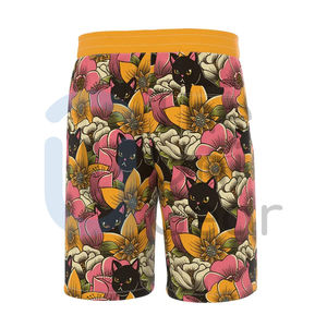 Pantalones cortos de gimnasio de poliéster informales para hombre de alta calidad, último diseño, estampado personalizado, patrón sólido para Fitness, Yoga, correr, uso Atlético - Product Image 4