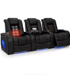 ACHETEZ MAINTENANT ! Canapé de Cinéma Maison Contemporain en Cuir pour une Relaxation Ultime - Inclinaison Motorisée Confortable pour un Séjour Cinéma Optimal - Product Image 2