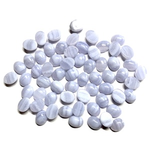 Gemas Vivaaz grado AAA 5x7mm ágata de encaje azul Natural IGI certificado cabujón suelto ovalado liso piedras preciosas semipreciosas calibradas - Product Image 2