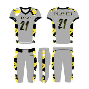 Material de poliéster Impresión de logotipo personalizado Alta calidad Fácil de lavar Ropa deportiva Uniforme de fútbol americano - Product Image 5