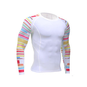 เสื้อกันผดผื่นสำหรับเล่นกีฬาผ้าสแปนเด็กซ์โพลีเอสเตอร์ระบายอากาศสำหรับผู้ใหญ่ - Product Image 3