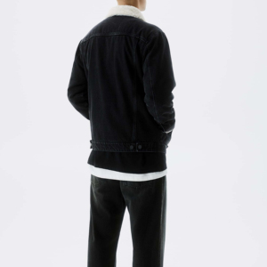 Vente en gros de vestes en jean en coton pour hommes de haute qualité personnalisées veste d'hiver en jean pour hommes personnalisé - Product Image 6