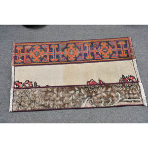 Alfombra de área de lana roja y morada de 17x27 pies, diseño ecléctico de retazos para sala de estar, decoración de pasillo, tejido plano de látex - Product Image 3