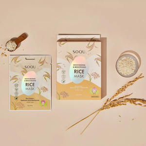 Masque de riz (5/BOÎTE) SOQU MASQUE DE RIZ HYDRATANT ET ÉCLAIRCISSANT _K beauty - Product Image 4