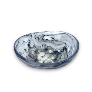 Tazón de resina decorativo diseño elegante hecho a mano aspecto artístico brillante ideal para aperitivos ensalada de frutas o centro de mesa - Product Image 6