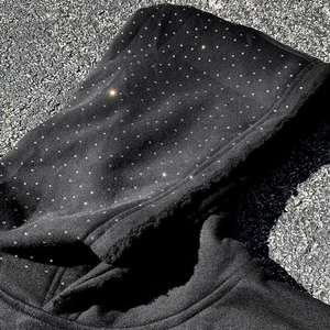 เสื้อมีฮู้ดซักกรดพลอยเทียมมีฮู้ดพิมพ์ลายโลโก้ผ้าฟลีซเทอร์รี่สไตล์วินเทจ - Product Image 3