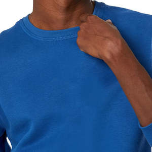 Sudaderas de algodón de alta calidad con cuello redondo para hombre, sudaderas informales de Color sólido a la moda de otoño, ropa de invierno transpirable de talla grande - Product Image 3