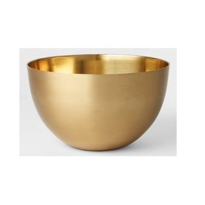 Bol décoratif élégant Vaisselle de cuisine Bol rond poli or brillant Design occidental Vaisselle de serveur de fruits - Product Image 6