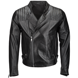 Chaquetas de Motociclista de Cuero de Moda, Diseño Nuevo, Ajustadas, de Invierno, con Cuello Alto y Piel de Vaca - Product Image 4