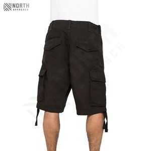 Pantalones Cortos Cargo de Verano para Hombre, Estilo Urbano, Largos, con Múltiples Bolsillos, Holgados, Estampado de Camuflaje, Lisos - Product Image 3