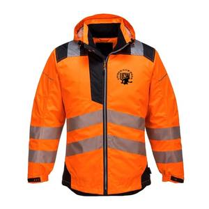Chaquetas de Seguridad Reflectantes de Alta Visibilidad Personalizadas, Chaquetas de Trabajo de Alta Visibilidad para Construcción, Abrigos con Bolsillos, Mangas Largas para Hombre, Certificación CE - Product Image 5